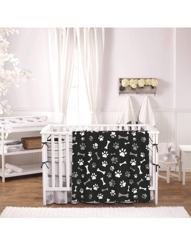 Manta Perinsto Ultra Suave 50x40" Patas y Huesos para Perros