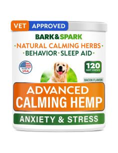 Golosinas Calmantes para Perros Bark&Spark 120ct BBQ