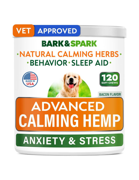 Golosinas Calmantes para Perros Bark&Spark 120ct BBQ
