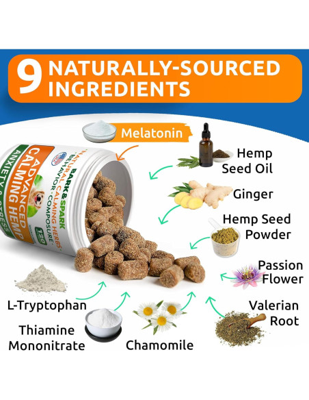 Golosinas Calmantes para Perros Bark&Spark 120ct BBQ