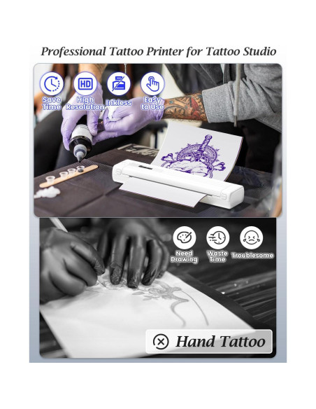 Impresora de Plantillas de Tatuajes Phomemo TP83 Inalámbrica