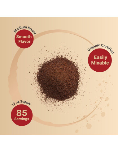 Café de Champiñones Orgánico NatureBell 340g con Aceite MCT