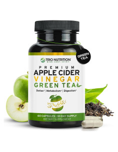 Cápsulas de Vinagre de Sidra de Manzana Trio Nutrition 45g