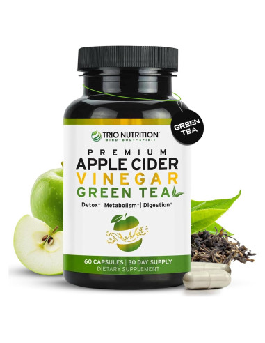 Cápsulas de Vinagre de Sidra de Manzana Trio Nutrition 45g