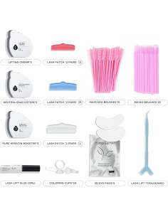 Kit Elevación de Pestañas LASHVIEW - 5 Aplicaciones, Queratina 2
