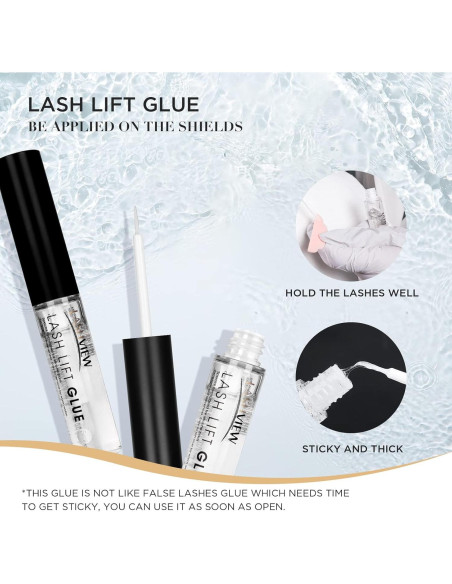 Kit Elevación de Pestañas LASHVIEW - 5 Aplicaciones, Queratina