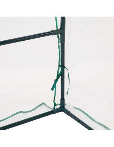 Invernadero Portátil Mini Sunnydaze 1.22x0.61m Transparente