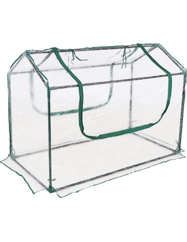 Invernadero Portátil Mini Sunnydaze 1.22x0.61m Transparente