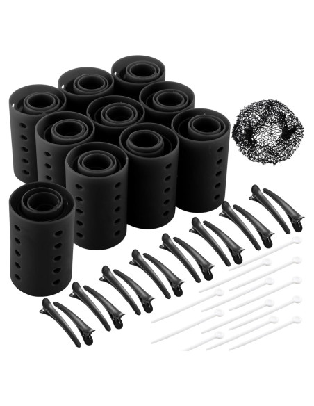 Set de Rulos para Cabello WILLBOND 141 Piezas 6 Tamaños