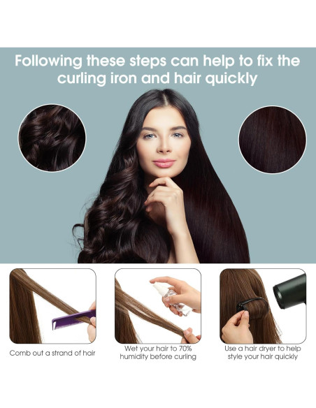 Set de Rulos para Cabello WILLBOND 141 Piezas 6 Tamaños