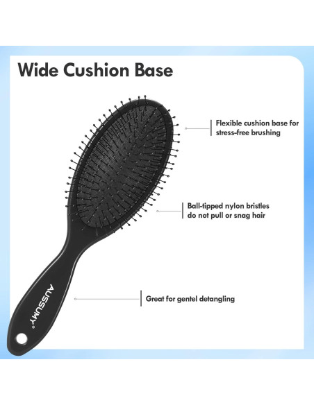 Cepillo Desenredante Aussumy - Paquete de 2 - Suave para Cabello