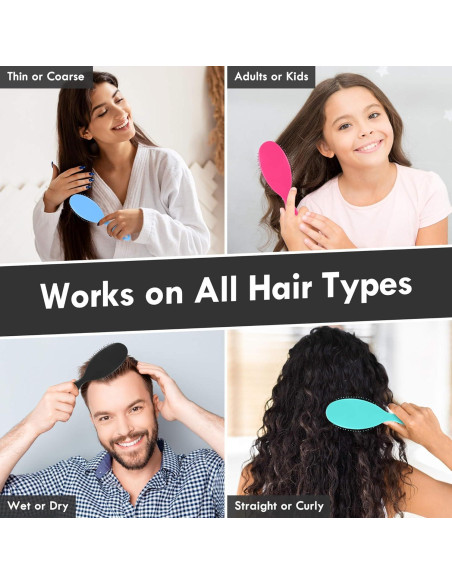 Cepillo Desenredante Aussumy - Paquete de 2 - Suave para Cabello