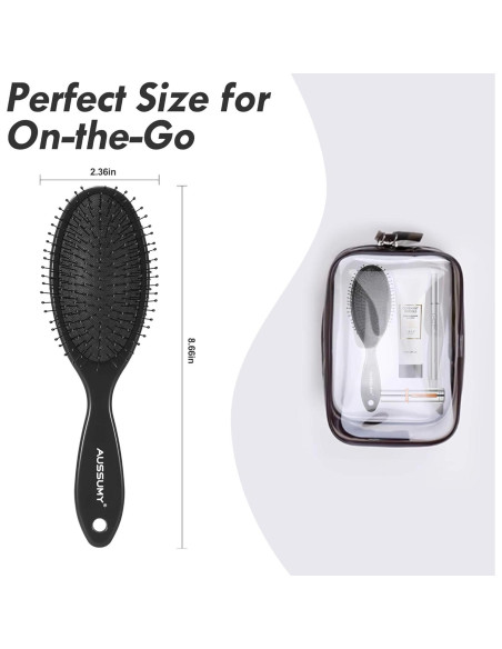 Cepillo Desenredante Aussumy - Paquete de 2 - Suave para Cabello