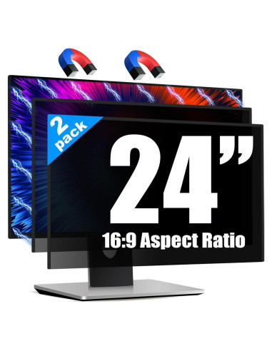 Filtro de Pantalla de Privacidad Magnético JEEETINTX 24" 16:9 2 Pack