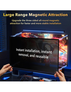 Filtro de Pantalla de Privacidad Magnético JEEETINTX 24" 16:9 2 Pack 2