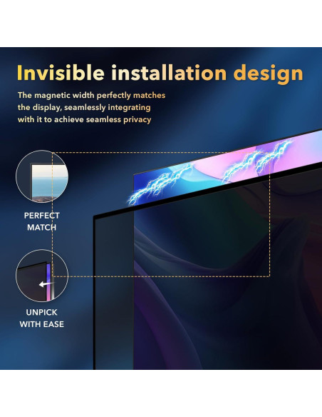 Filtro de Pantalla de Privacidad Magnético JEEETINTX 24" 16:9 2 Pack