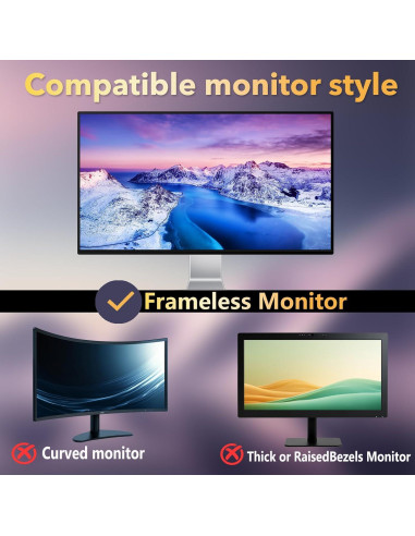 Filtro de Pantalla de Privacidad Magnético JEEETINTX 24" 16:9 2 Pack