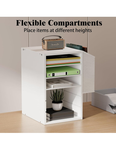 Organizador de Papel Ajustable Unionly 6 Niveles Blanco