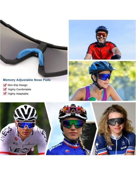 Gafas de Ciclismo Polarizadas Karsaer UV400 para Adultos