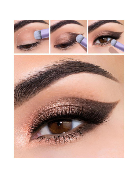 Brocha para difuminar sombras EIGSHOW - Morado mate, 15 cm