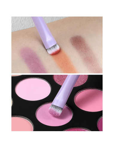 Brocha para difuminar sombras EIGSHOW - Morado mate, 15 cm