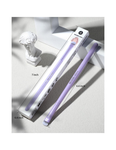 Brocha para difuminar sombras EIGSHOW - Morado mate, 15 cm
