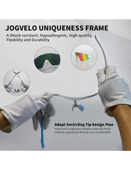 Gafas de Ciclismo JOGVELO Polarizadas 3 Lentes UV400