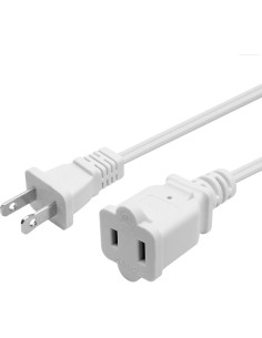 Cable de Extensión 1.52m Yeatel 18AWG Polarizado Blanco 2