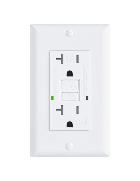 Toma de Corriente GFCI 20A BRILLTECH con Auto-Prueba y LED