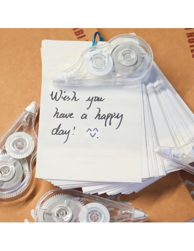 20 Cintas Correctoras Transparentes Tramboo 12m Paquete