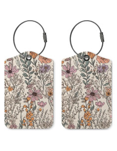 Etiquetas de Equipaje ZFQ Retro Vintage 2 Piezas 7.62x12.7cm