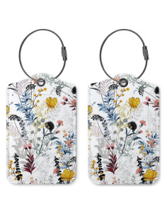 Etiquetas de Equipaje ZFQ Retro Vintage - Paquete de 2, 40.8g