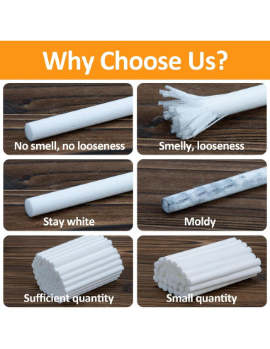 60 Filtros de Algodón MAQIHAN para Humidificador Stick 10.16 cm