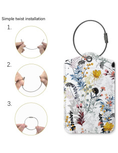 Etiquetas de Equipaje ZFQ Retro Vintage - Paquete de 2, 40.8g 2