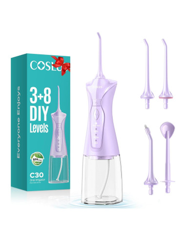 Hilo Dental Inalámbrico COSLUS C30 - 300ml, 4 Modos, Portátil