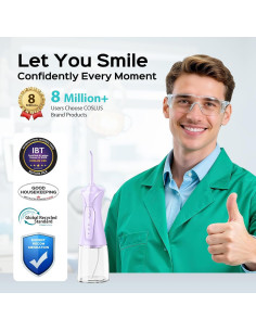 Hilo Dental Inalámbrico COSLUS C30 - 300ml, 4 Modos, Portátil 2