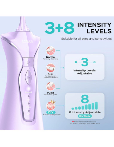 Hilo Dental Inalámbrico COSLUS C30 - 300ml, 4 Modos, Portátil