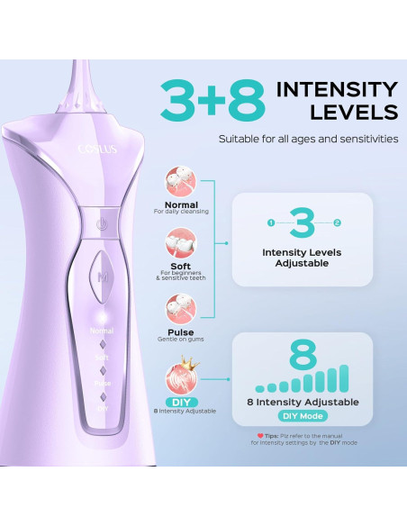 Hilo Dental Inalámbrico COSLUS C30 - 300ml, 4 Modos, Portátil