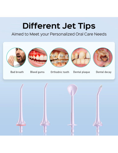 Hilo Dental Inalámbrico COSLUS C30 - 300ml, 4 Modos, Portátil