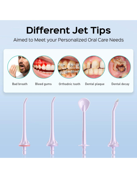 Hilo Dental Inalámbrico COSLUS C30 - 300ml, 4 Modos, Portátil