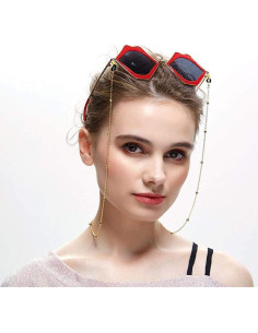 Cadena de Gafas HEIDKRUEGER Dorada 10 Piezas Accesorio Multifuncional 2