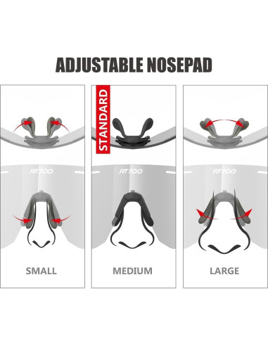 Gafas de sol RT100 para ciclismo unisex, diseño ergonómico