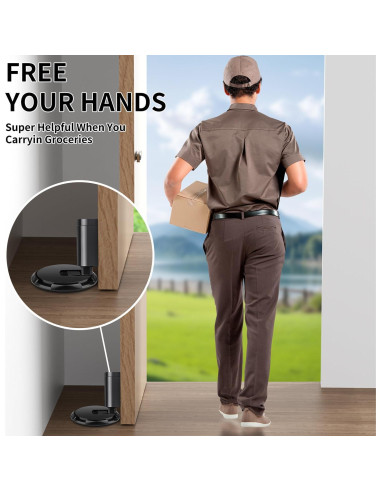 Tope de puerta mecánico WYGWP ajustable negro 0.21 kg