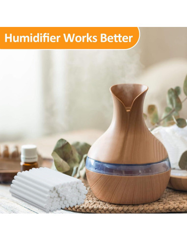 60 Filtros de Algodón MAQIHAN para Humidificador Stick 10.16 cm