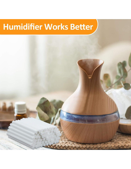 60 Filtros de Algodón MAQIHAN para Humidificador Stick 10.16 cm