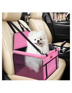Asiento de Coche para Perros SWIHELP Rosa 40x32x24cm Impermeable