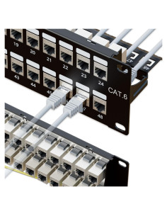 Panel de Parche Iwillink 48 Puertos Cat6 10Gbps 2U