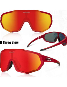 Gafas de Ciclismo Queshark con 3 Lentes Polarizadas 2
