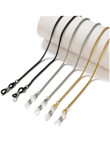 Cadena de Gafas 3 PCS Acero Inoxidable Unisex Elegante