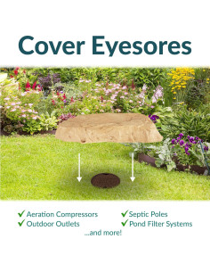 Cubierta de Roca Falsa Sunnydaze 78.1x50.8 cm Arena 2